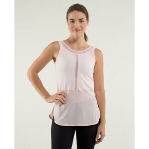 Lululemon Ride Inside Activewear Tank Top Pretty Pink 8 NWT
